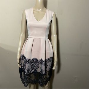 Mustard Seed Lace Trim Dress